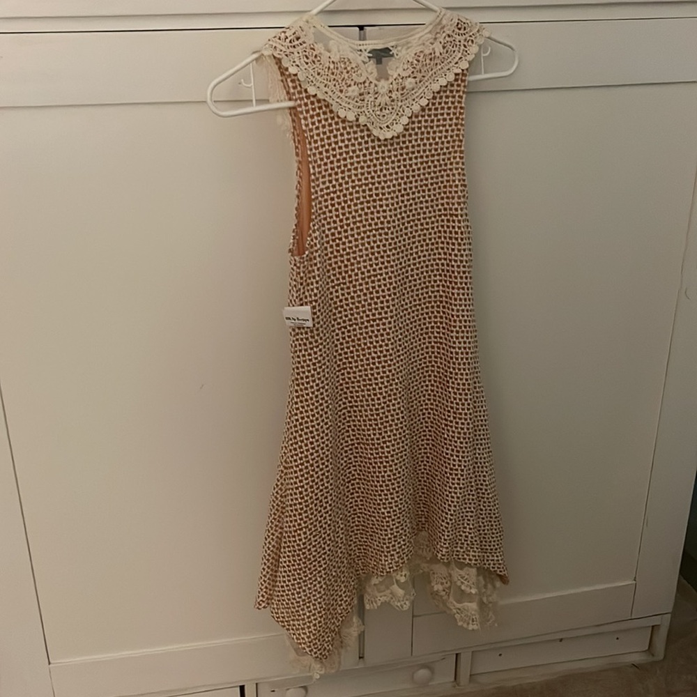 Rye orange dress with lace - Picture 8 of 9